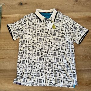 NWT Robert Graham Men’s Missile Polo